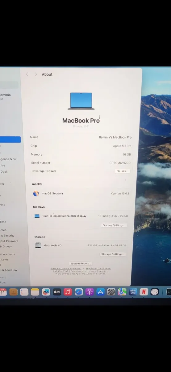 Macbook pro 16 m1 ( 2021) - Image 2