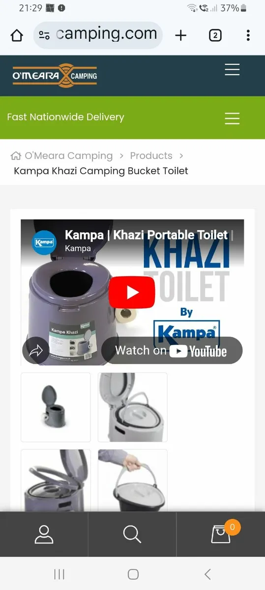 Kampa Khazi Portable Toilet