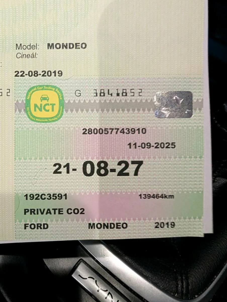 Mondeo Titanium. Brand new NCT - Image 2