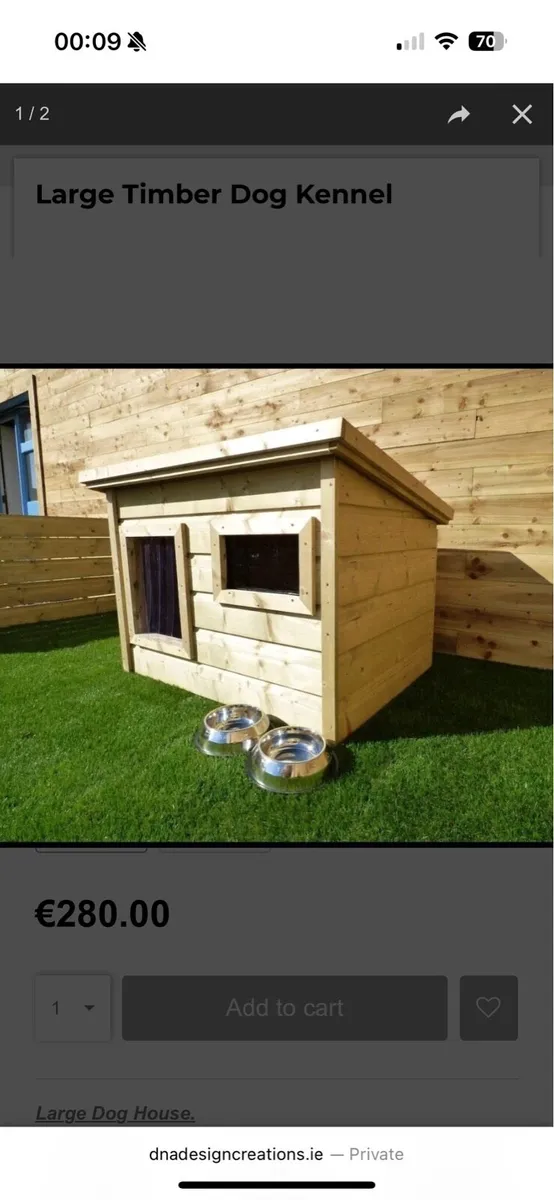 Large dog kennels - Image 1