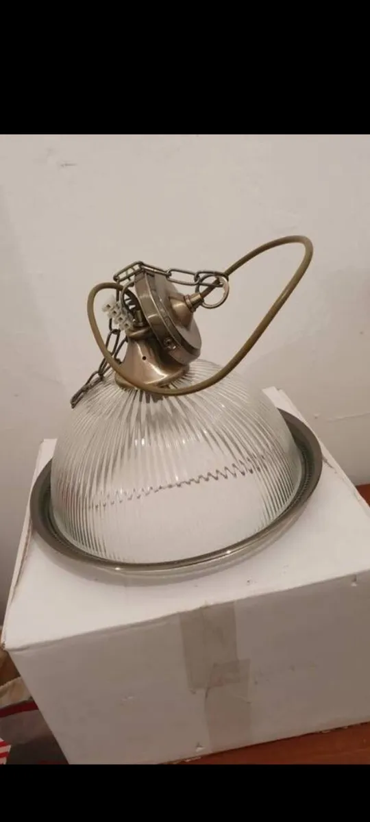 searchlight american diner pendant. glass - Image 2