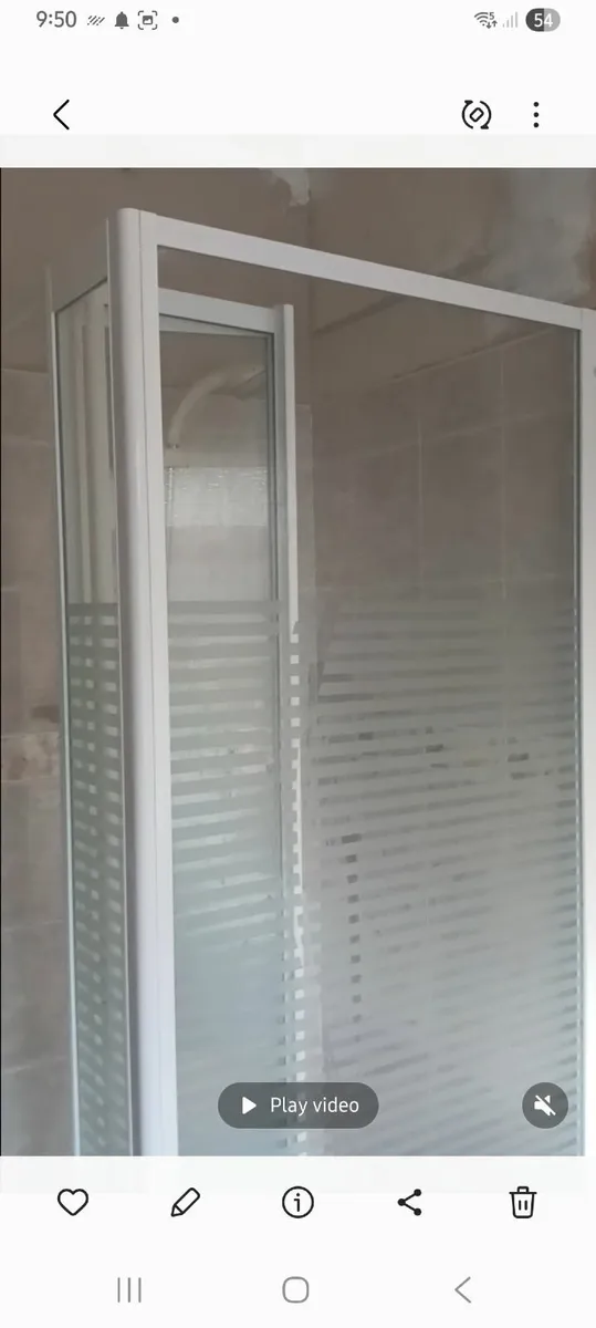 Electric Triton T80si shower and shower door - Image 2