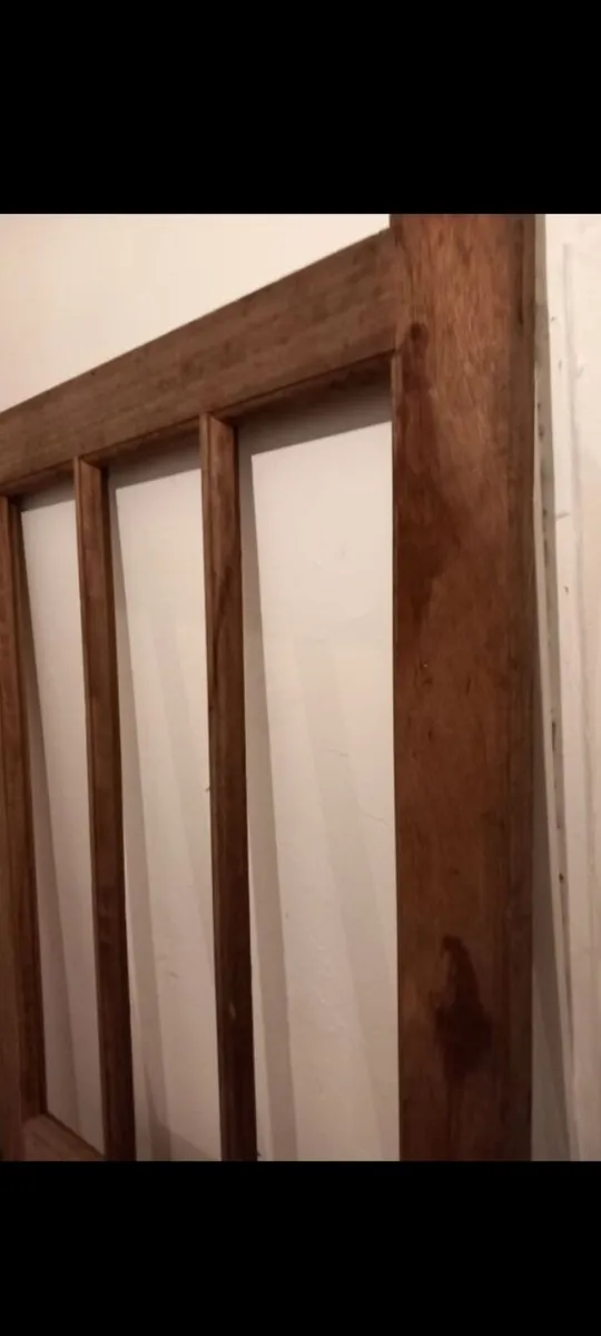 7ft solid teak doors pair - Image 4