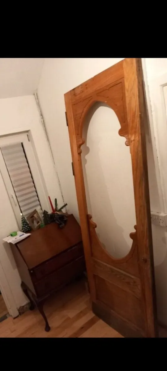 rare original doors from kylemore cafe 7ft oak - Image 4