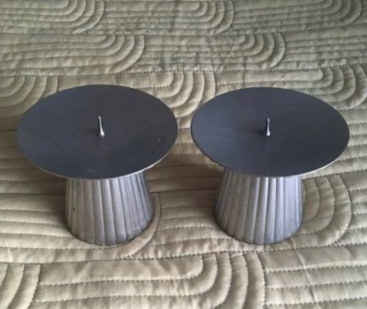Fluted Pillar Candle Holder - Image 1