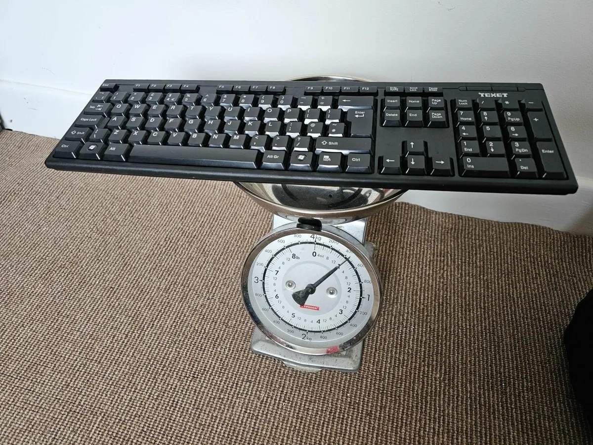 Keyboard large size black PC computer Apple USB - Image 4