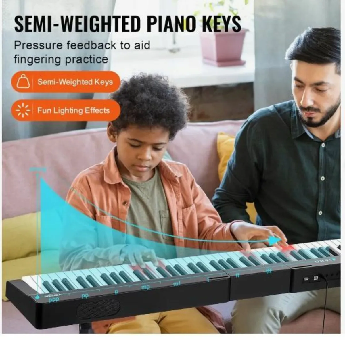 88 Key Digital Piano Keyboard Semi - Image 3