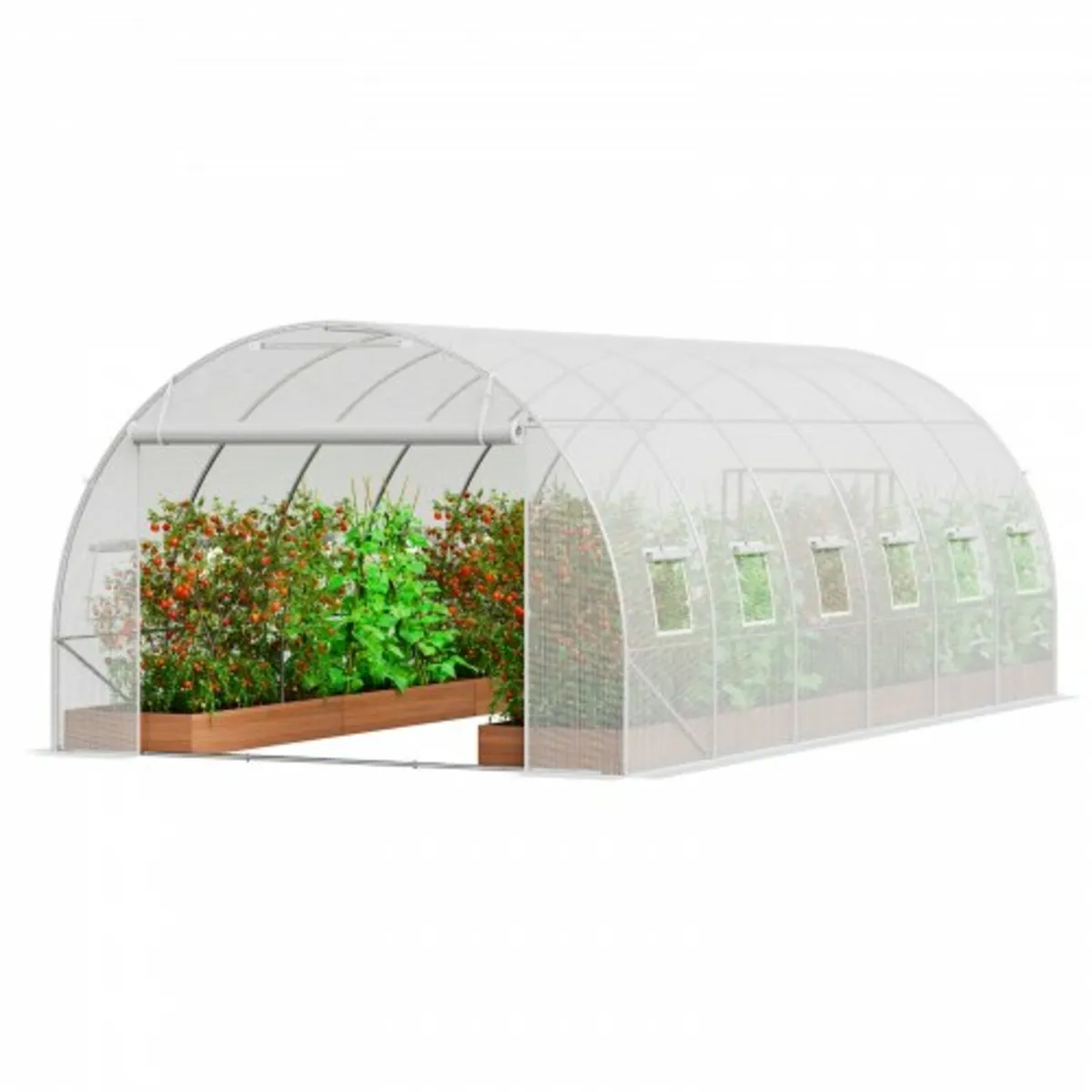Walk-in Tunnel Greenhouse 19.36x9.68x6.5ft Galvani - Image 2