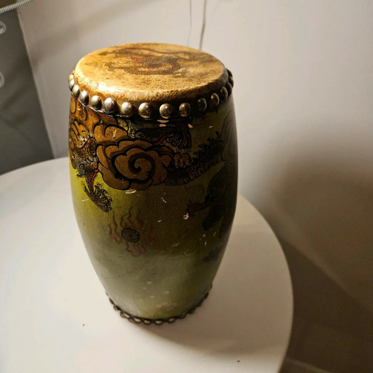 Antique Chinese drum - Image 1