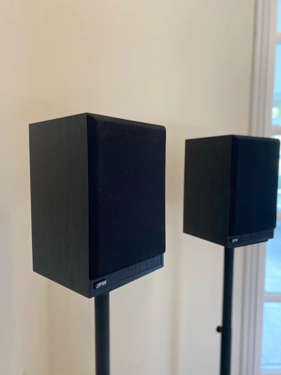 Pair of speakers and stands - Image 2