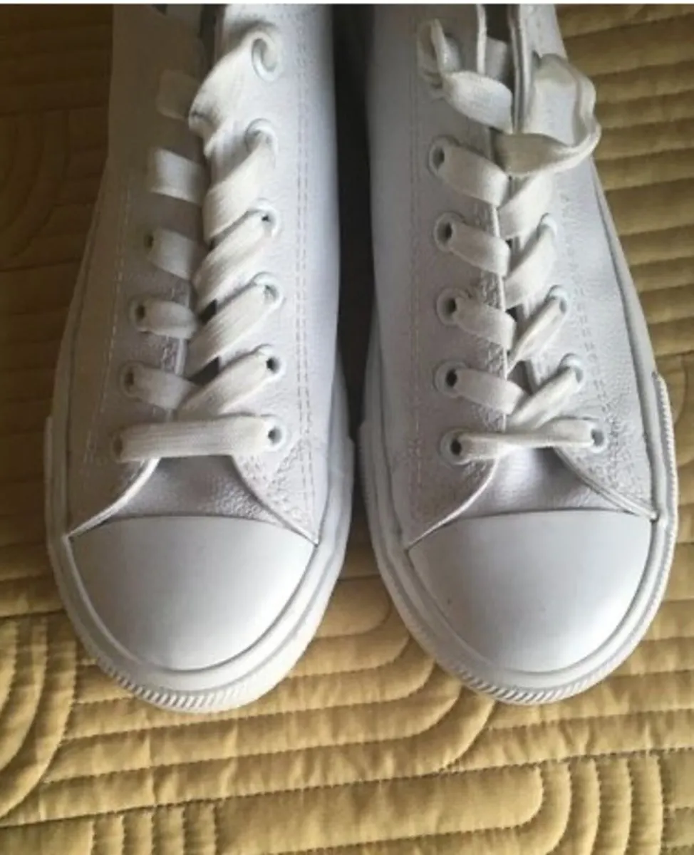 Penneys Converse-style Trainers Size 6 White - Image 3