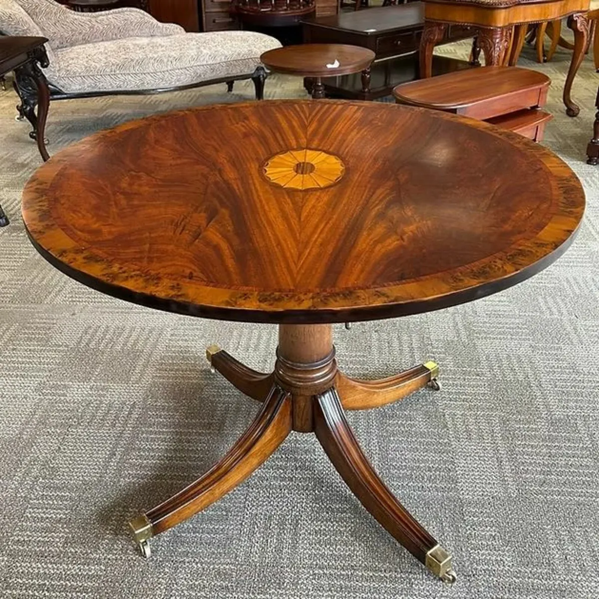 Beautiful inlaid crossband mahogany telescopic tab - Image 2