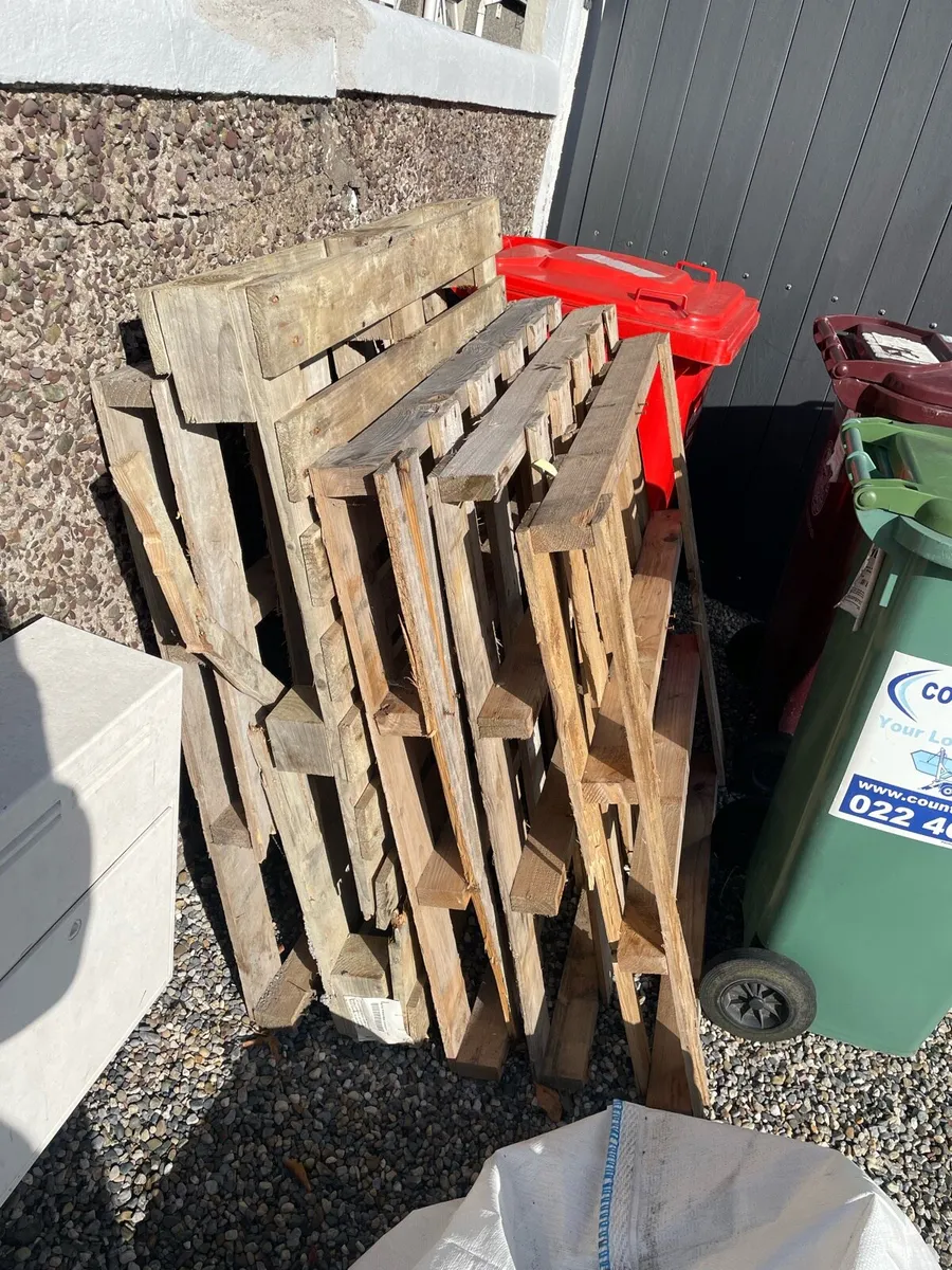 10 wooden pallets for collection - Image 2