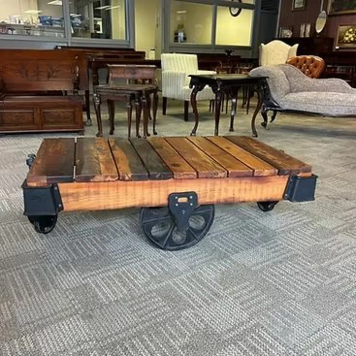 Beautiful rustic coffee table, made from reclaimed