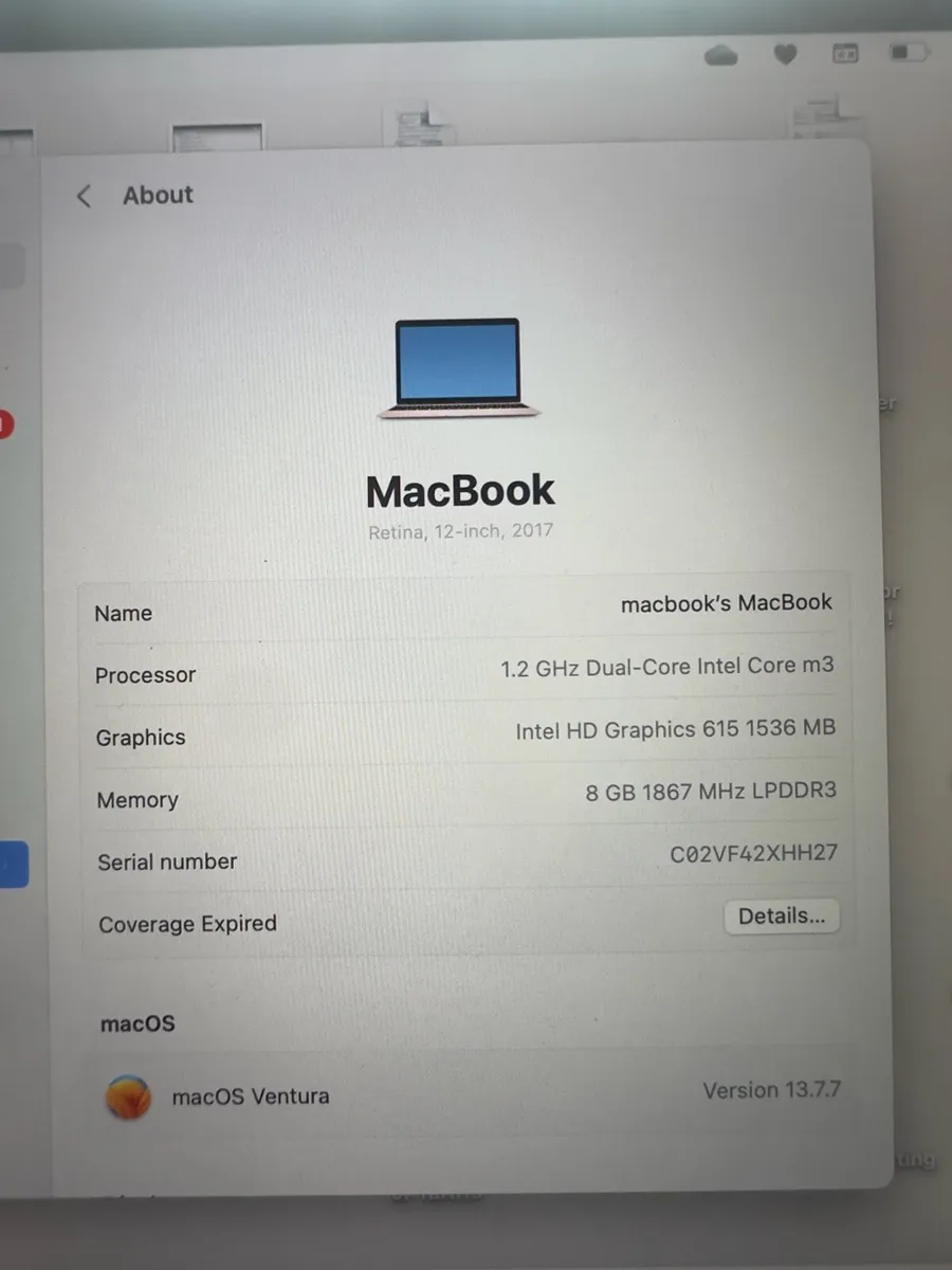 2017 MacBook Air Rose Gold - Image 3