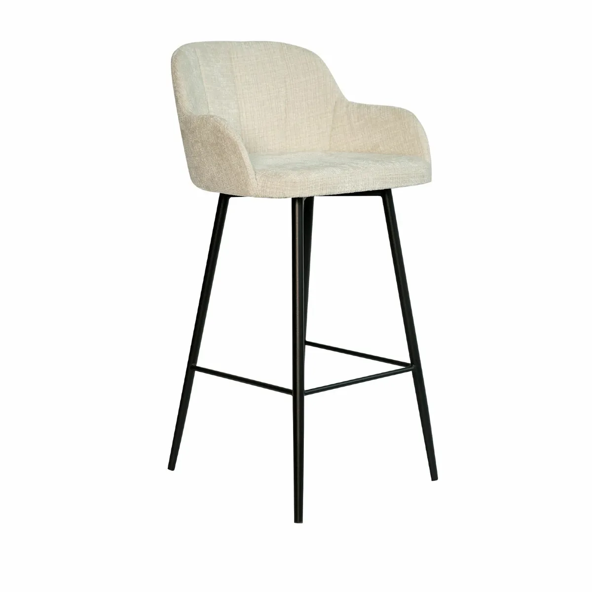 Marco Modern Upholstered Bar Stool with Armrests - Image 3