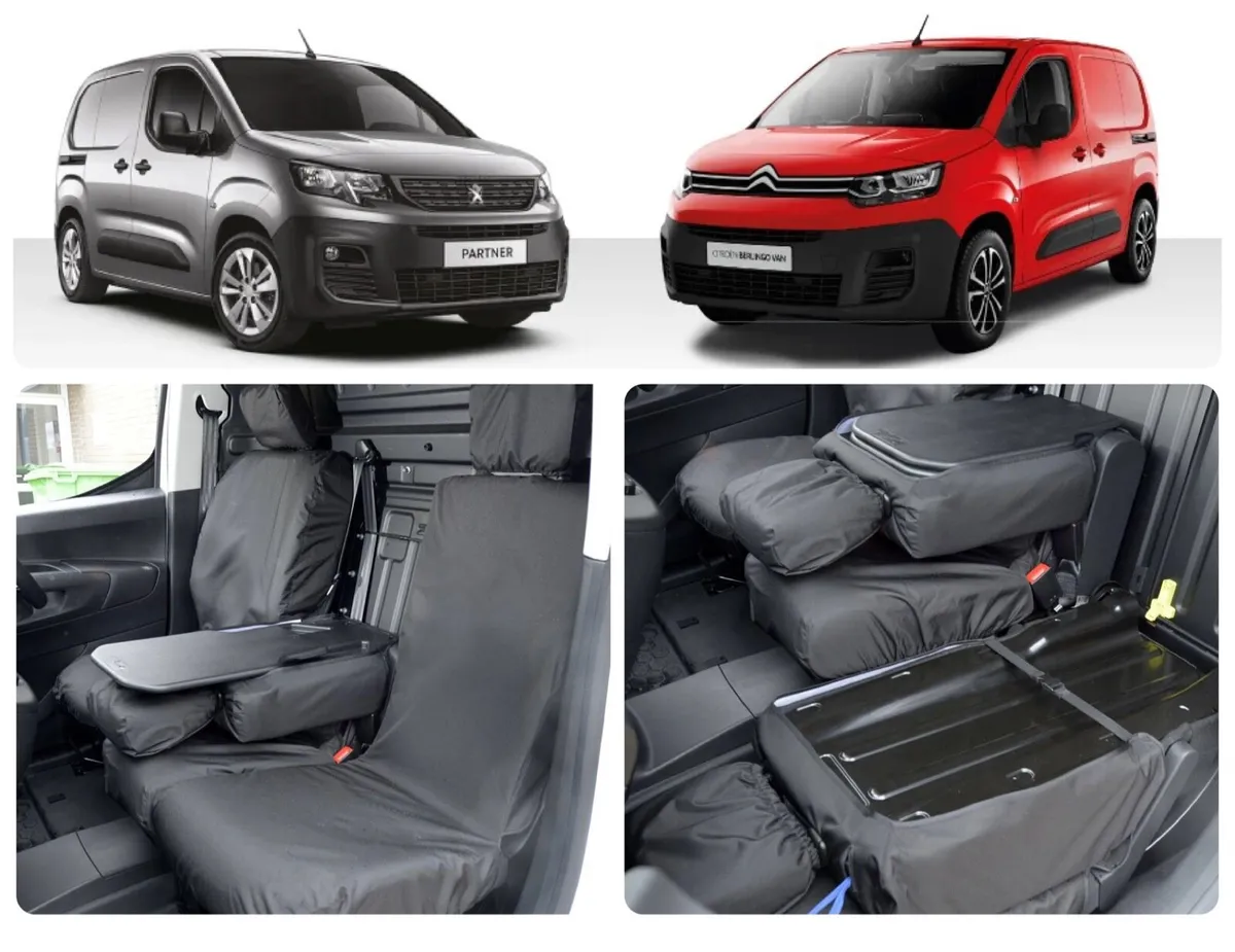 BERLINGO/PARTNER 2019- HEAVY DUTY SEAT COVERS - Image 1