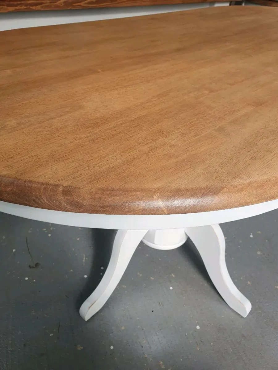 8 seater solid wood dining table - Image 4