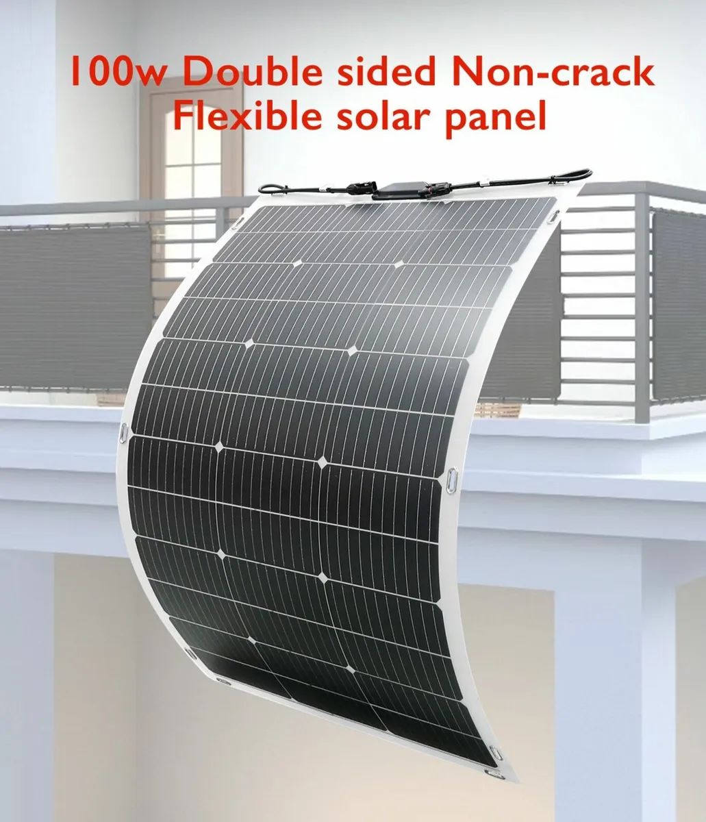 100w FFC Double sided flexible solar panels - Image 1