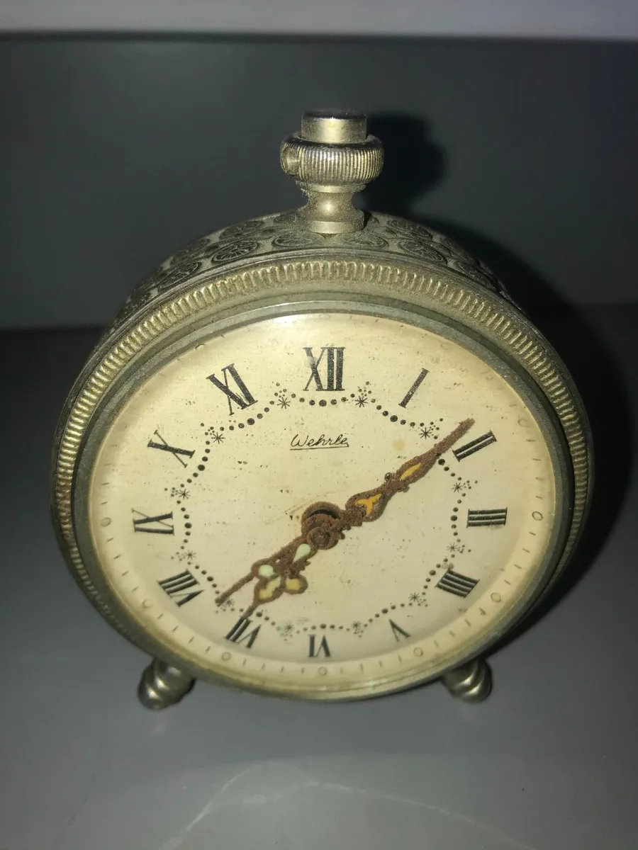 Antique Clock - small - Alarm - Wehrle - Image 3