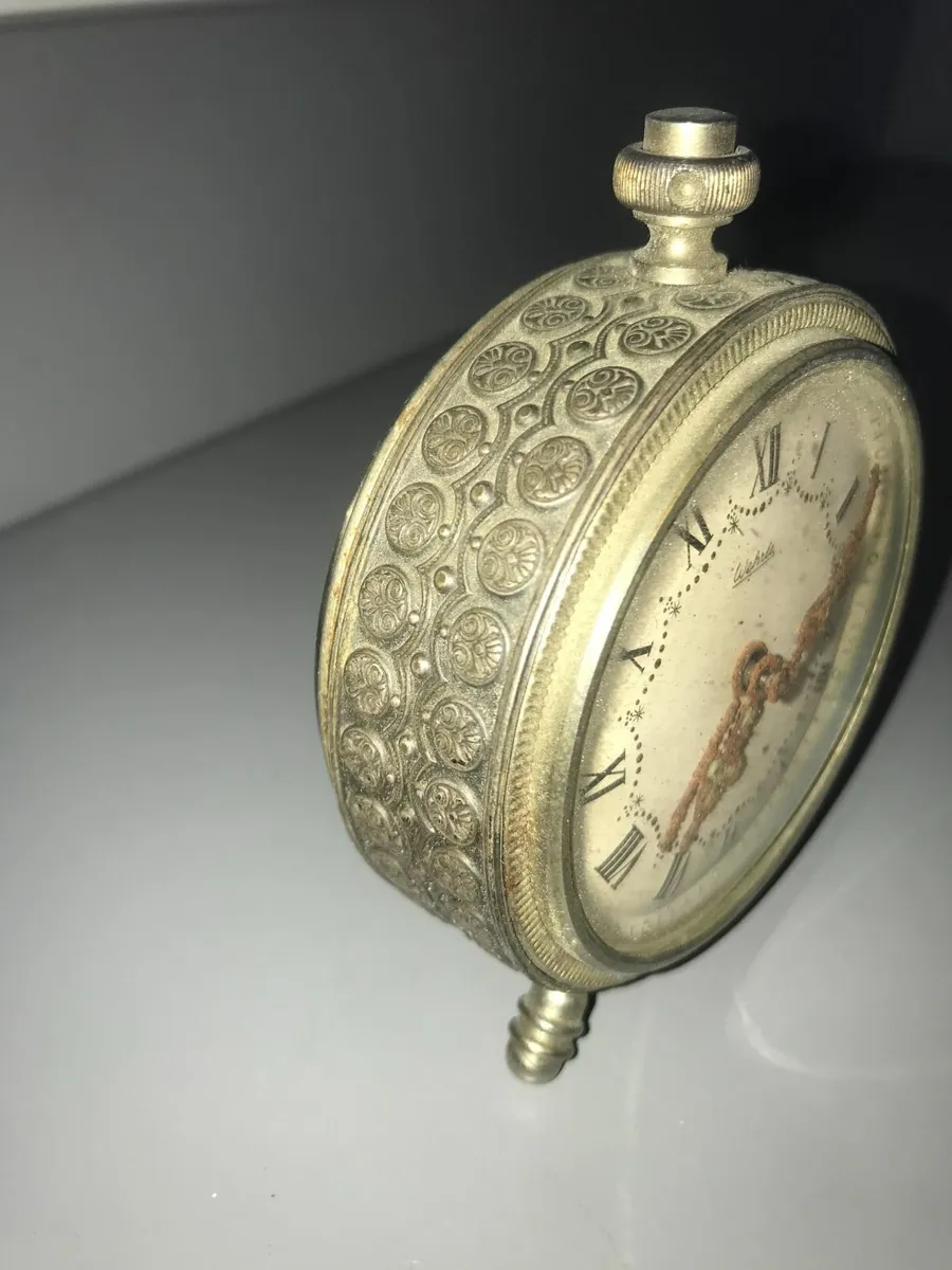 Antique Clock - small - Alarm - Wehrle - Image 4