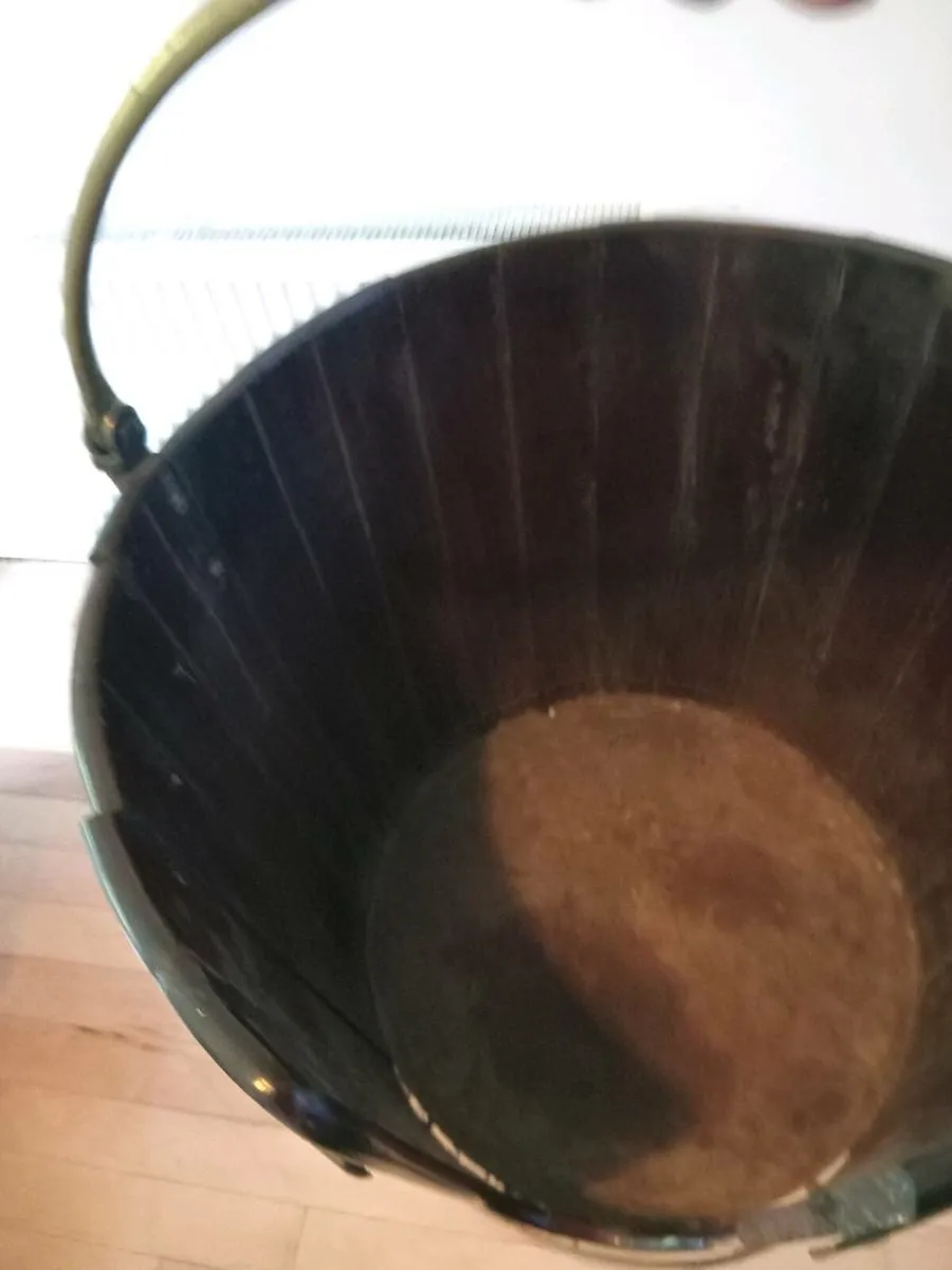 antique georgian peat  bucket 1790s george 111 - Image 3