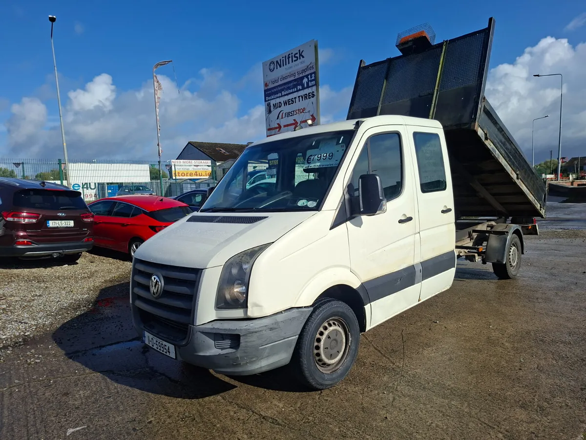 🦏 Volkswagen Crafter tipper 2011.NEW TEST.LOW MIL - Image 1