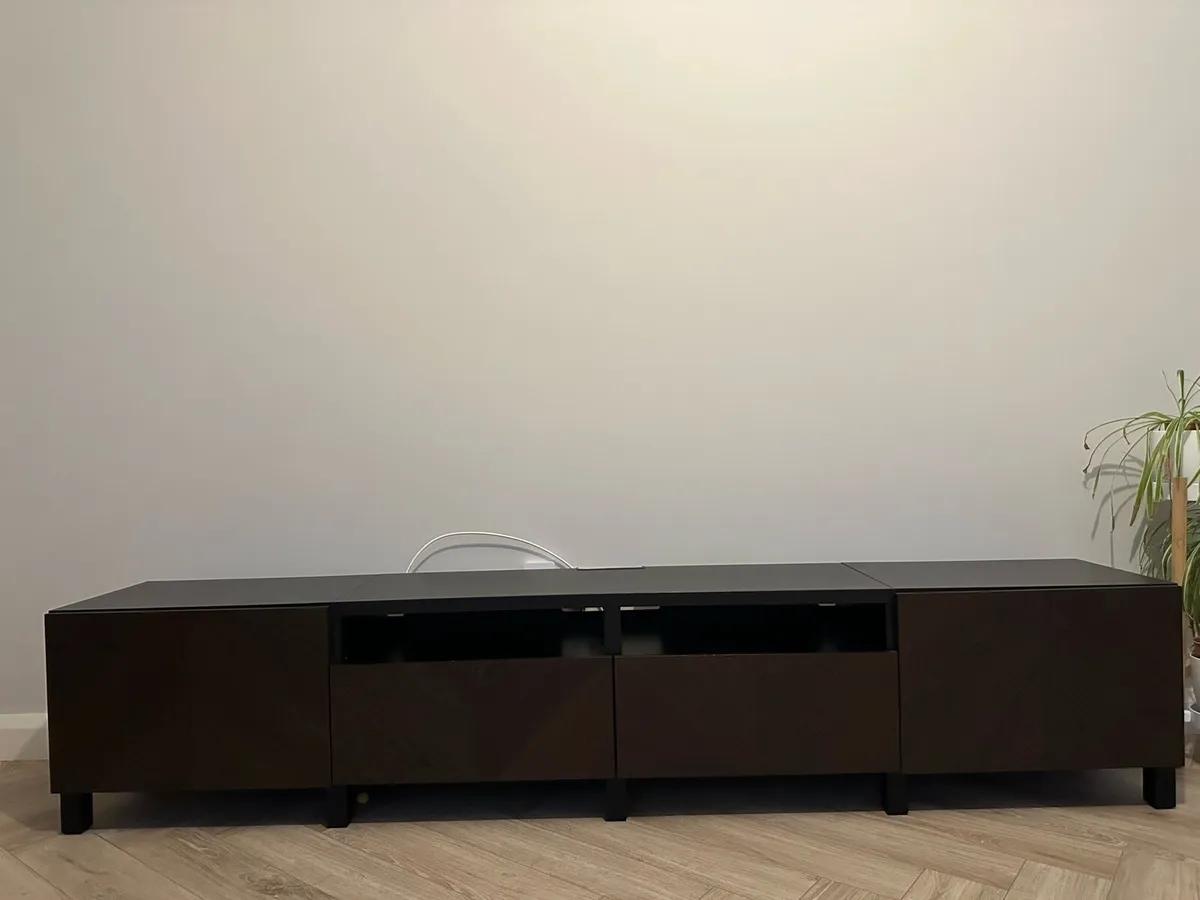 Modern IKEA TV Unit - 240cm Wide - Ample Storage - Image 1