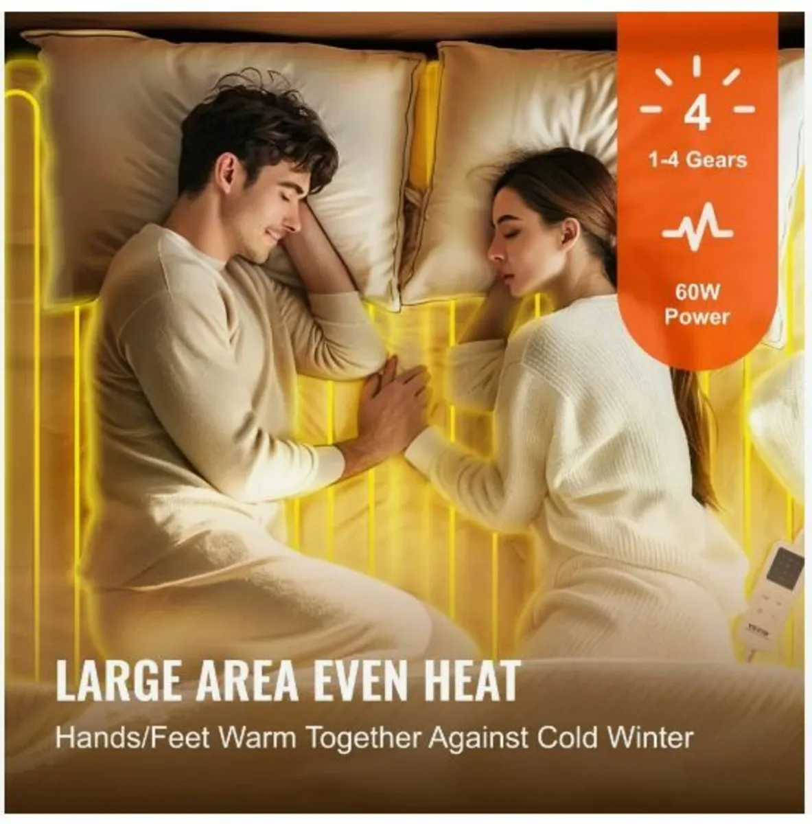 Heated Mattress Pad 150 x 80 cm Electric Bed - Image 3