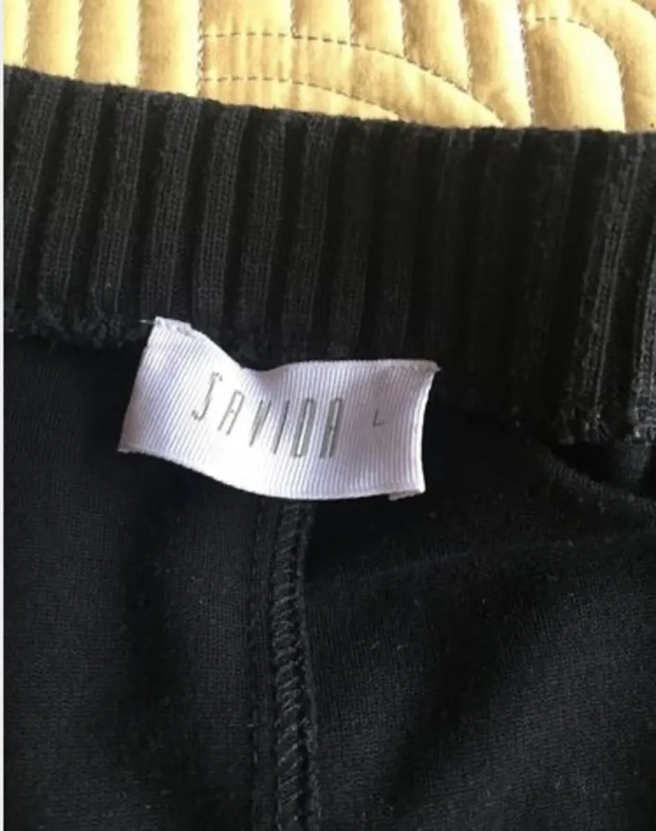 Savida Black Jersey Cardigan Size L - Image 3