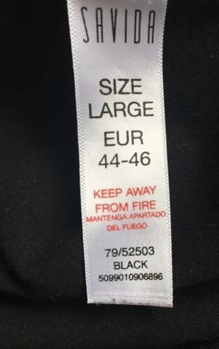 Savida Black Jersey Cardigan Size L - Image 4