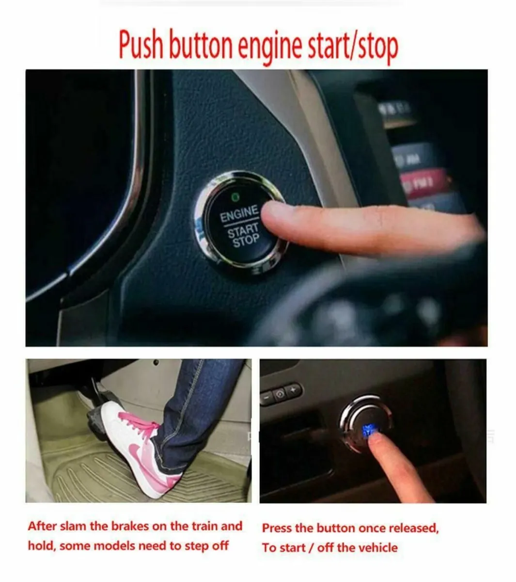 Push Button Remote Control Keyless Entry Engine St - Image 3