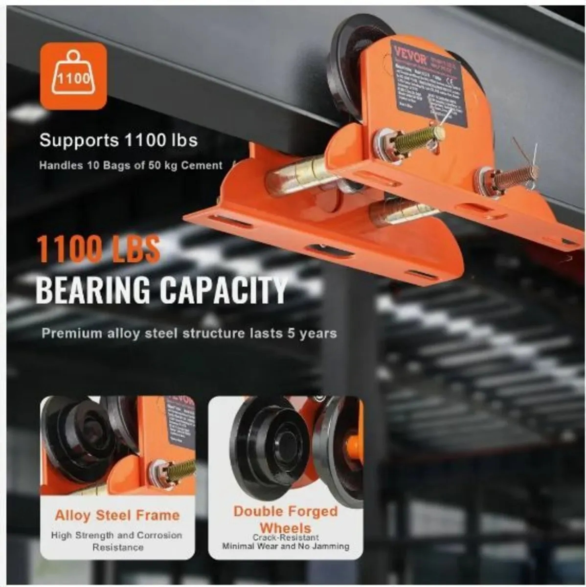 Electric Hoist Manual Trolley - Image 2