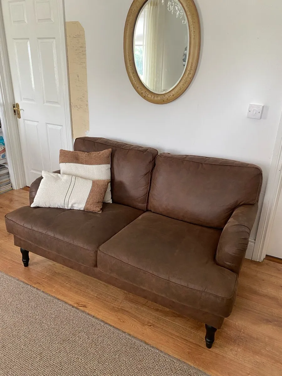 2 seater sofa like new. Free delivery Leinster. - Image 2