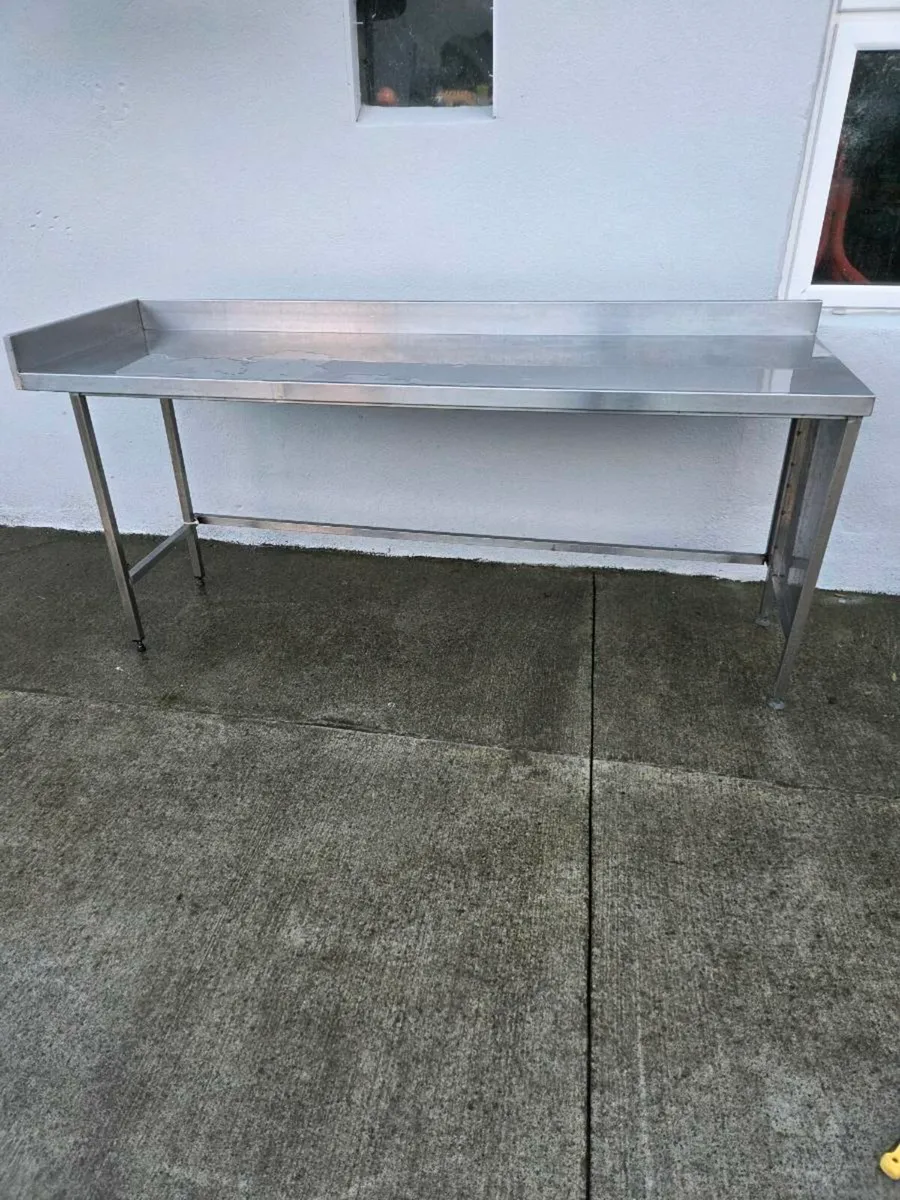 Large stainless steel table - Image 1