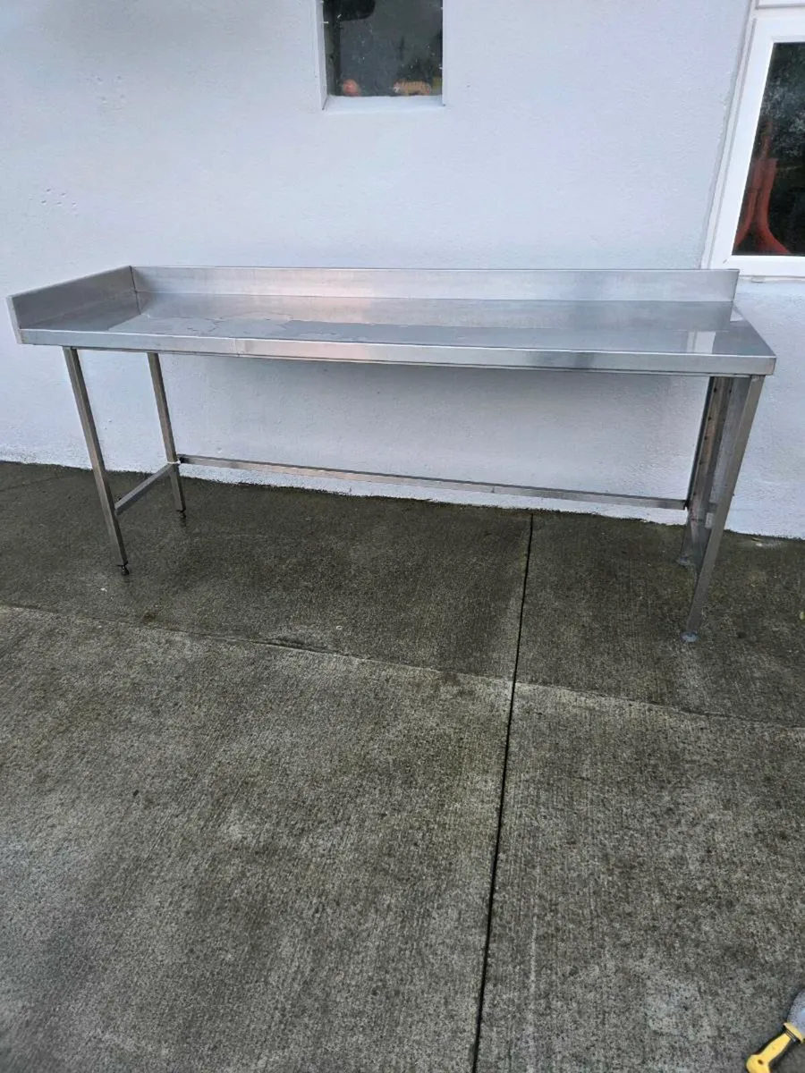 Large stainless steel table - Image 2