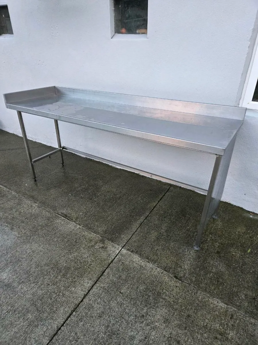 Large stainless steel table - Image 4