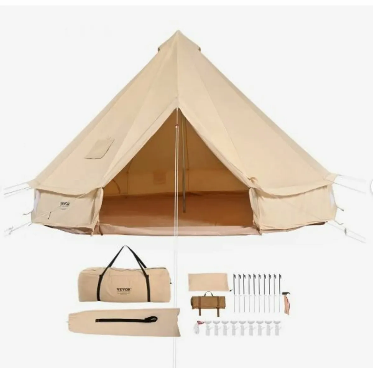 Canvas Bell Tent, 4 Seasons 3 m/9.8ft - Image 1