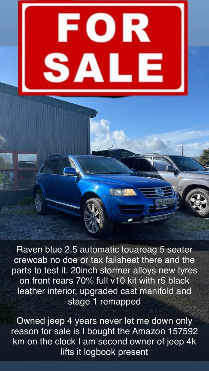 2.5 Volkswagen Touareg crewcab - Image 1