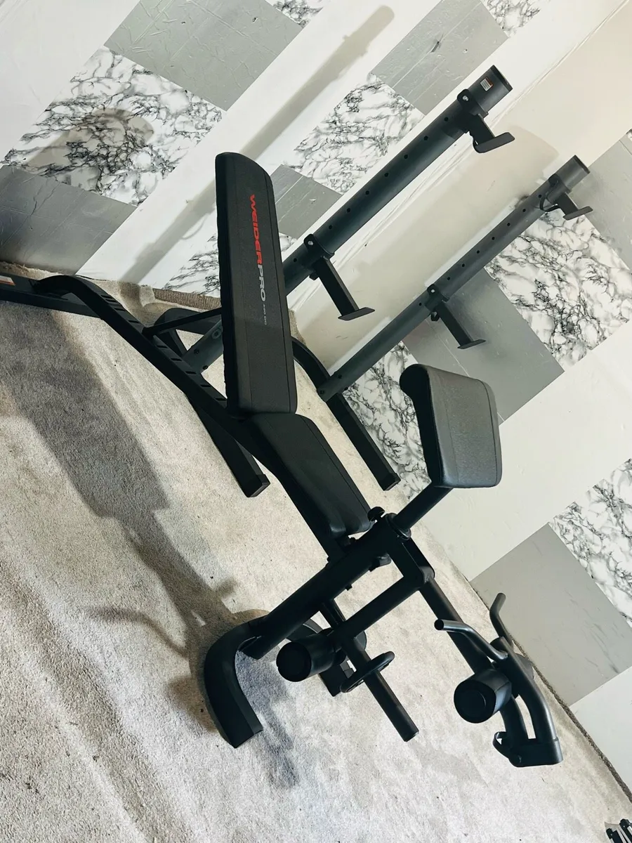 WIDER PRO LARGE OLYMPIC BENCH + RACK - Image 2