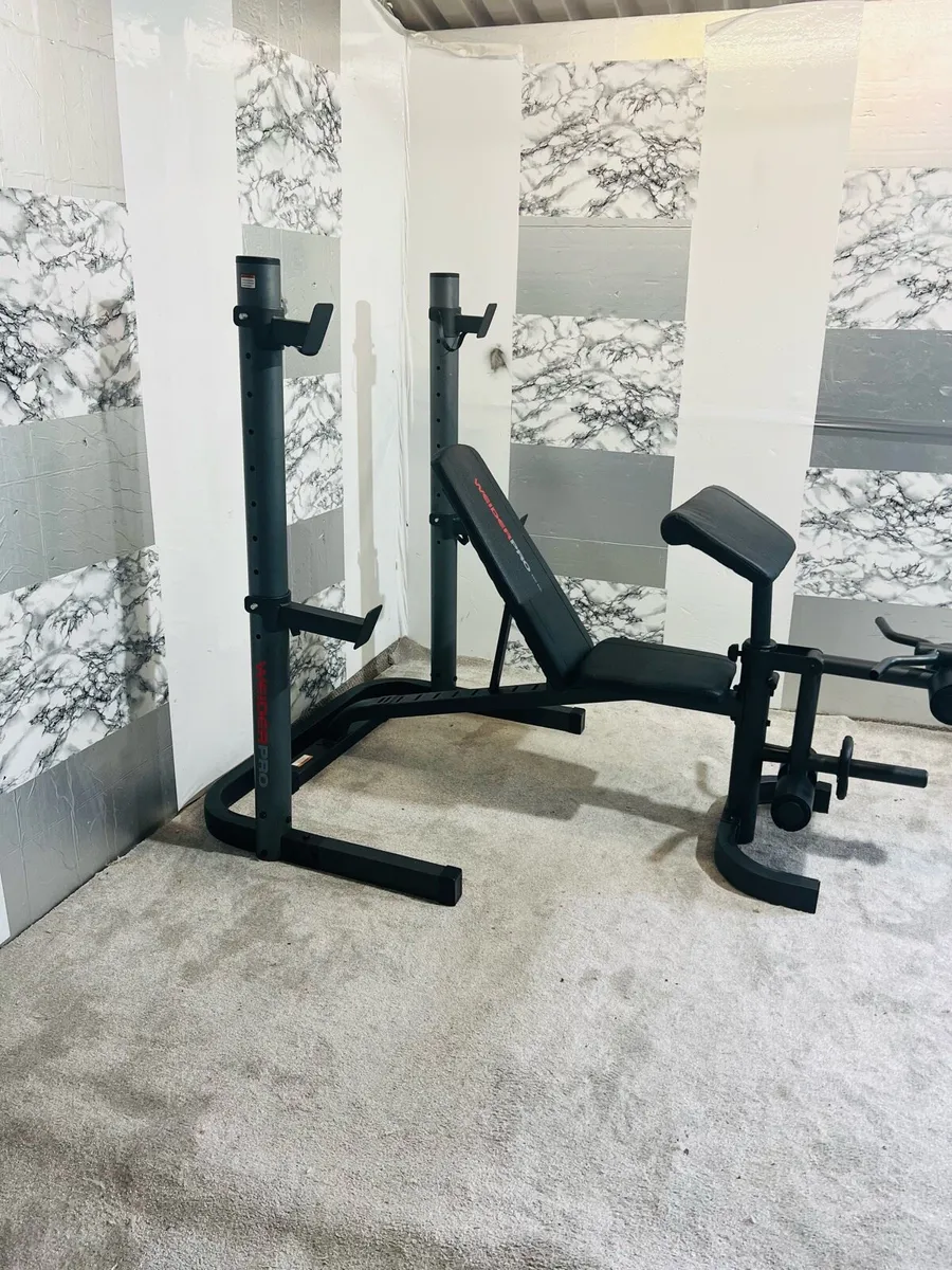 WIDER PRO LARGE OLYMPIC BENCH + RACK - Image 1
