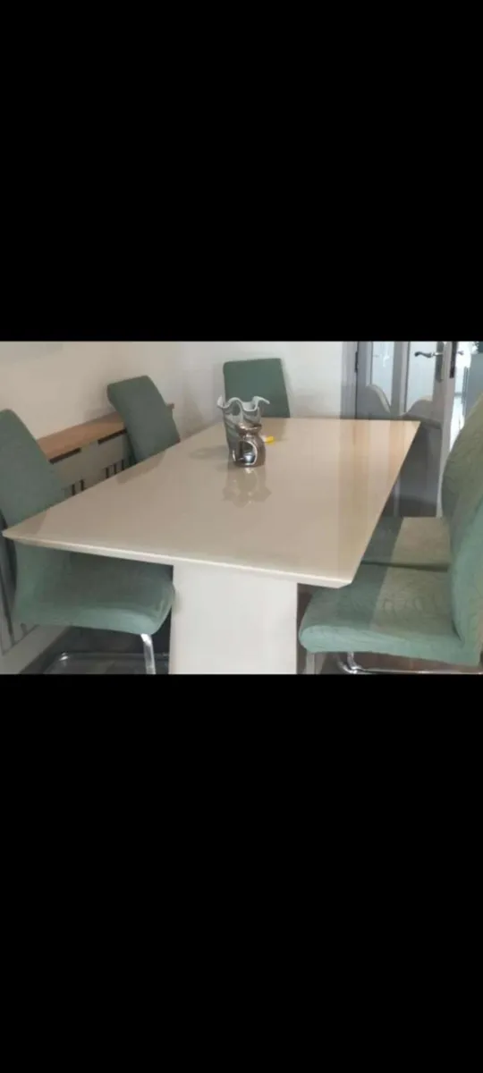 Dining table and chairs