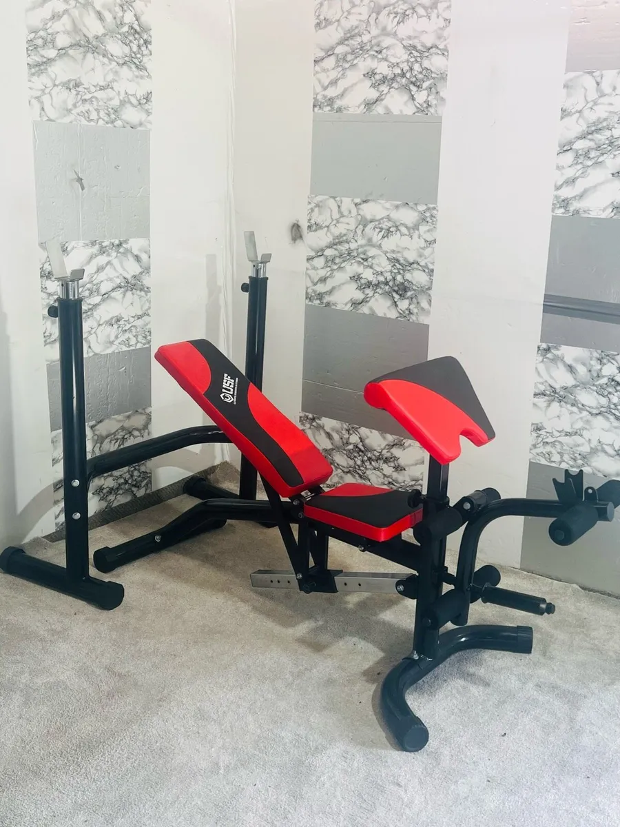 USF LERGE OLYMPIC WEIGHT BENCH WITH RACK - Image 2
