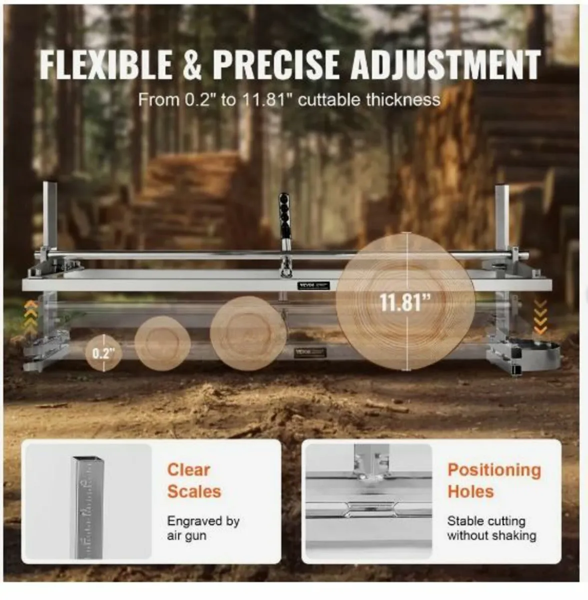 Chainsaw Mill, Portable Sawmill 36 cm-122 cm - Image 4