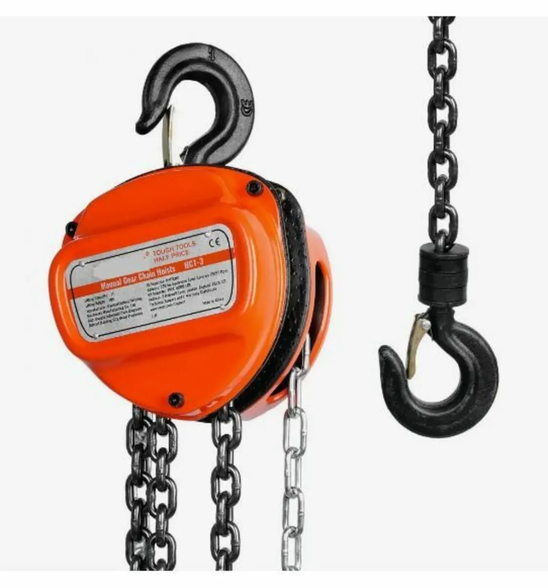 Manual Chain Hoist, 1 Ton 998 kg - Image 1