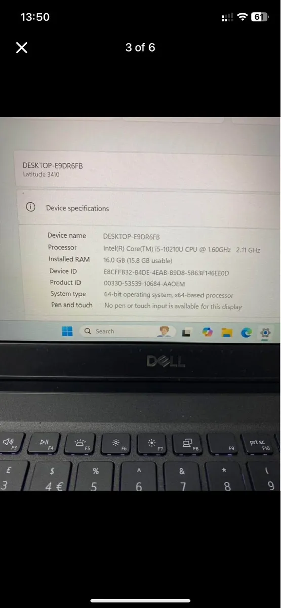 Dell laptop i5 pro 16-512 windows - Image 3