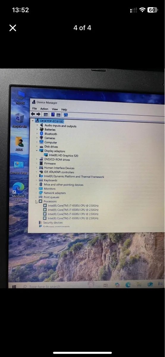 Asus laptop i7 pro 8-256 windows - Image 4