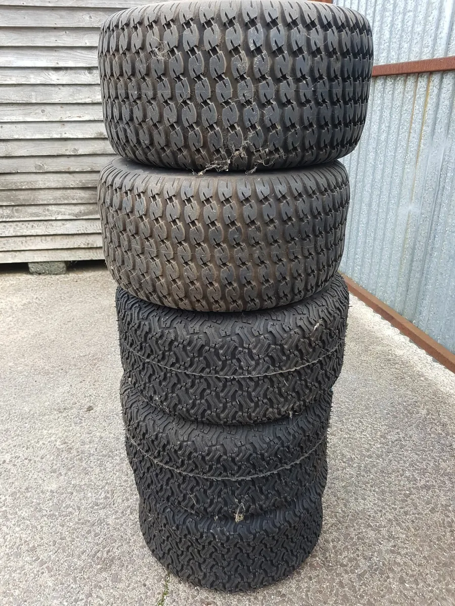 WHEELS FOR RIDE ON MOWER - FOR SALE - Image 2