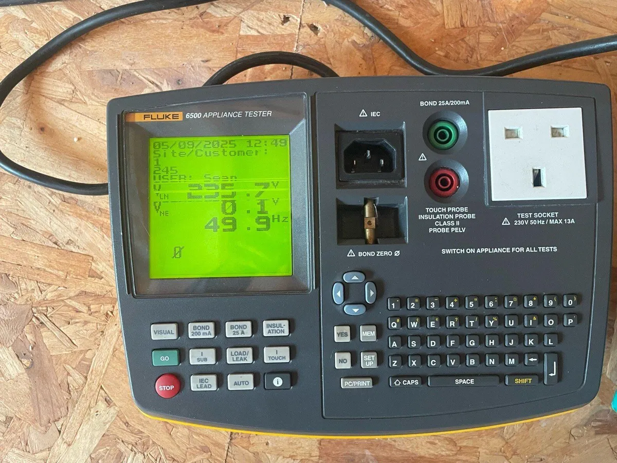 Fluke 6500 pat tester - Image 3