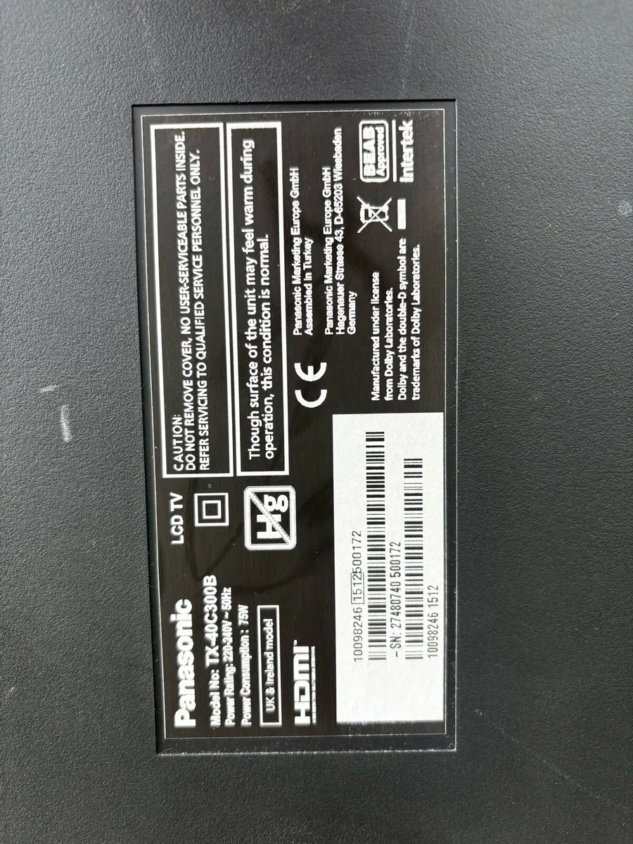 Tv for parts - Panasonic - Image 3